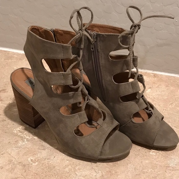 Steve Madden Laced up Gladiator Heels - Picture 3 of 8